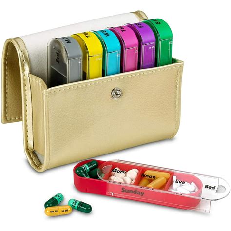 medicine organizer travel|travel size medication boxes.